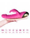 Vibromasseur rose Rabbit Va et Vient avec rotation - USK-V09PNK